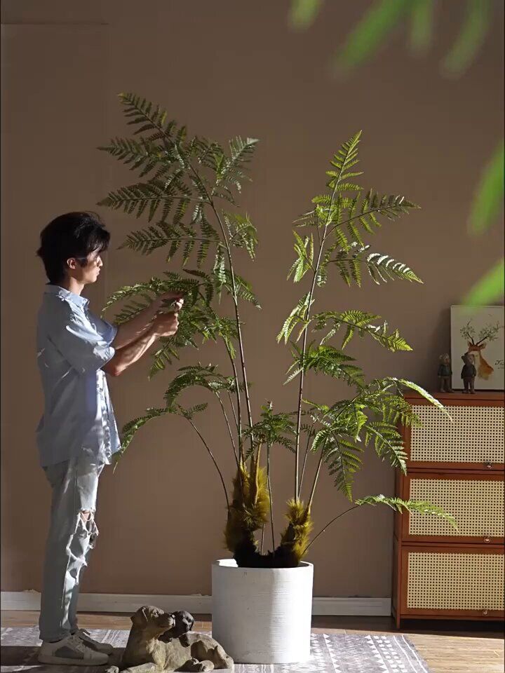 Câydương xỉ giả, cây cảnh giả, cây giả decor, cây giả