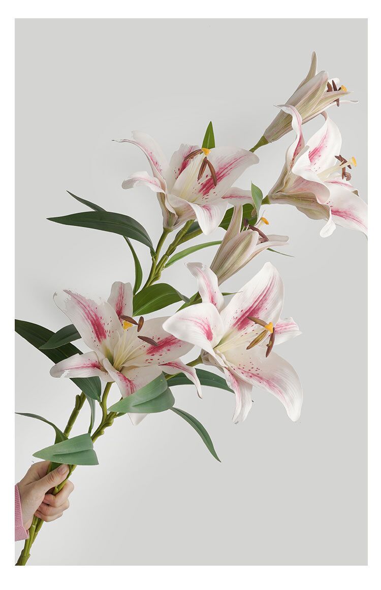 Hoa LY giả, hoa decor trang trí nhà cửa, hoa giả