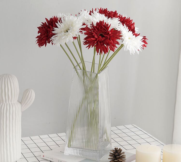 Hoa đồng tiền giả trang trí nhà cửa